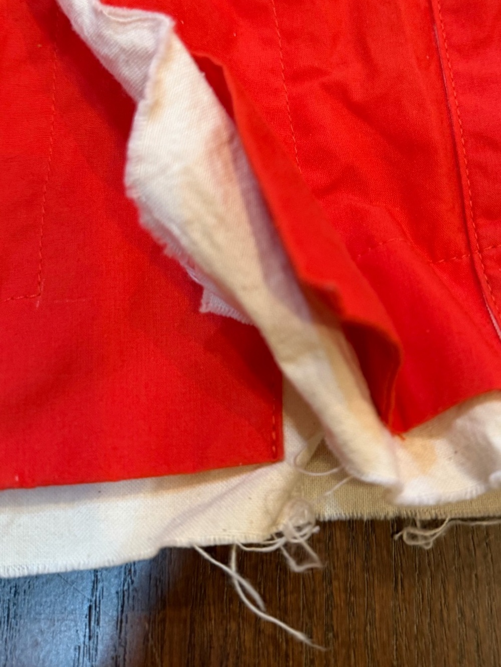 Toogood Wax Trawlerman Coat in Bouy Orange - Picture 13 of 14